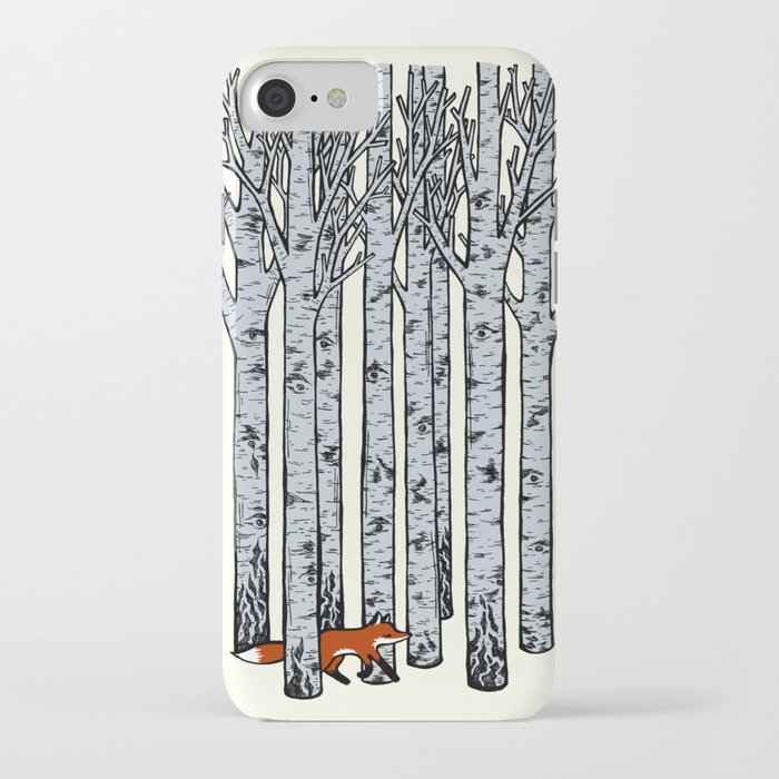 Fox in the Birches iPhone Case