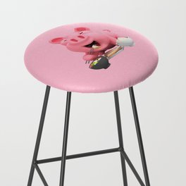 Rosa Eating PINK Bar Stool