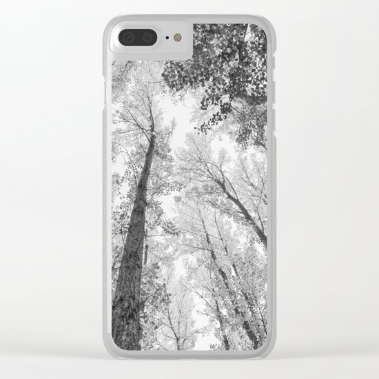 "Up in the air II" BW Clear iPhone Case