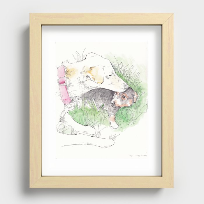 Auntie Flame Recessed Framed Print