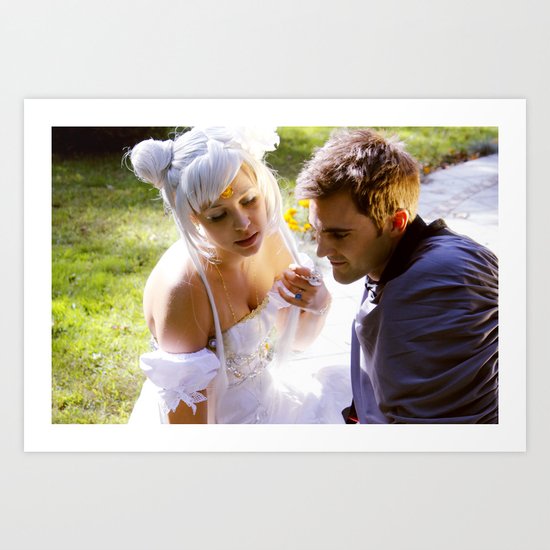 Sailor Moon - Princess Serenity and Prince Endymion Art Print