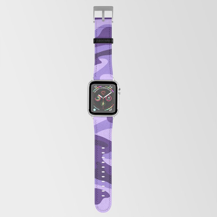 Camouflage Pattern Purple Colours Apple Watch Band