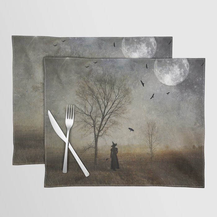 The Season of the Witch - halloween art witchy october samhain Placemat