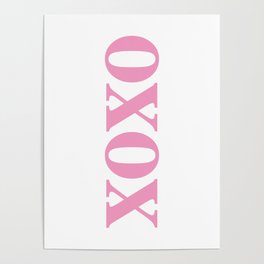 Light Pink XOXO Poster