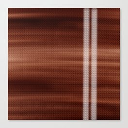 Double Lines (Rust) Canvas Print