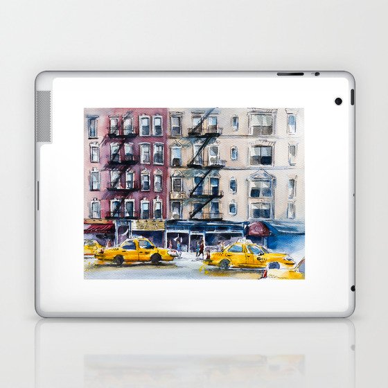 New York, wtercolor sketch Laptop & iPad Skin