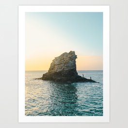 Rock in the sea 2 Art Print
