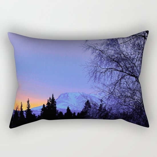 Chugach Mts Serenity Sunrise - I Rectangular Pillow