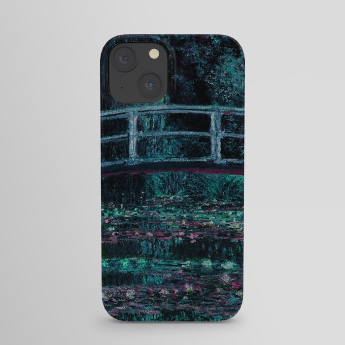 Monet The Water Lily Pond Teal Purple iPhone Case