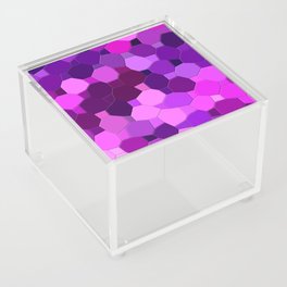 Purple Octagons Acrylic Box