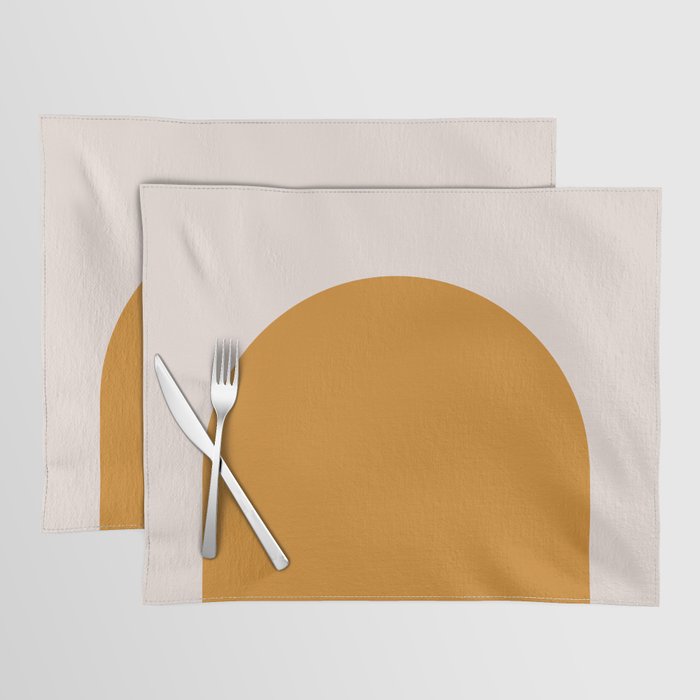 Arch (Yellow & Pale Pink) Placemat