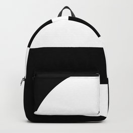Black minimal art scandinavian Backpack