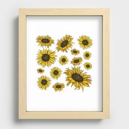 The Sunflowers Recessed Framed Print