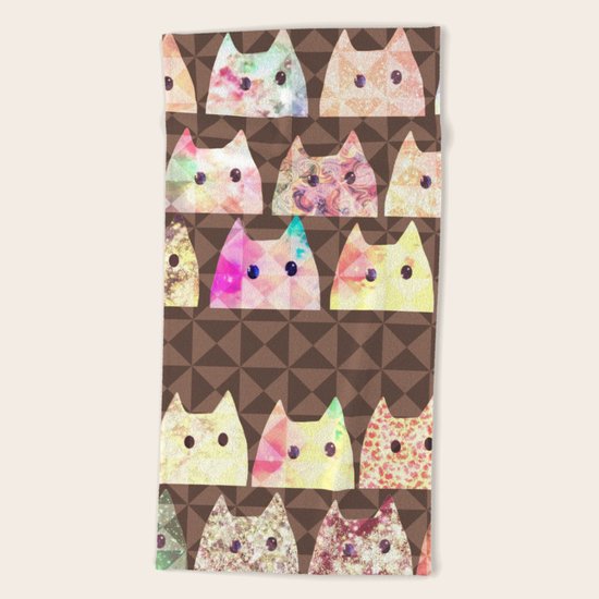 cat-90 Beach Towel