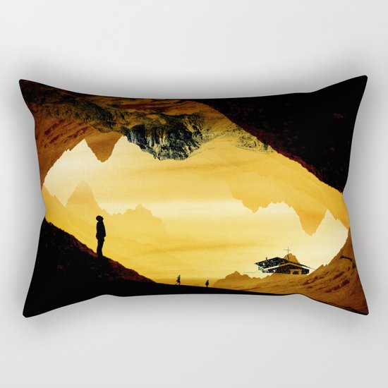 Hiking for Blue Isolation Rectangular Pillow