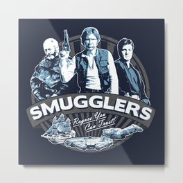 Smugglers Three Metal Print | Pop Art, Sci-Fi, Space, Movies & TV 