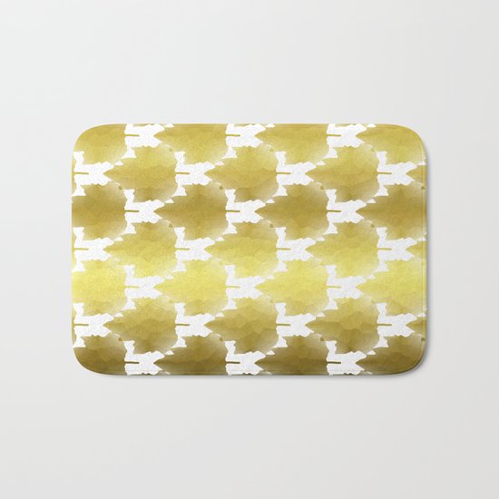 Golden Maple Leaves Bath Mat