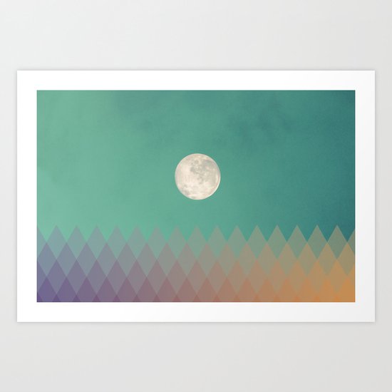 Blue Moon Art Print