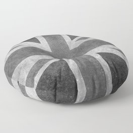 Union Jack Vintage 3:5 grayscale Floor Pillow