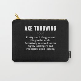 Funny Axe throwing Gift for Axe Thrower Carry-All Pouch