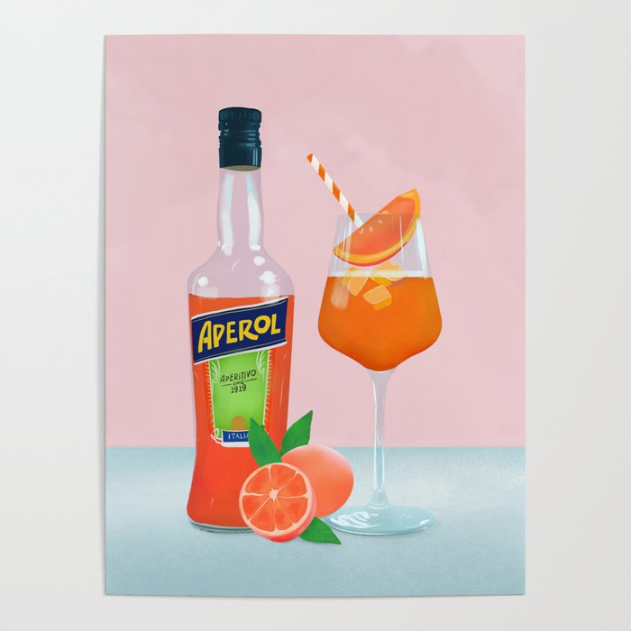 [PSTR Studio] Aperol Spritz アートポスター Elin PK - Aperol Spritz | PSTR studio