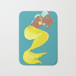 Mermaid on the Wall Bath Mat