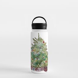 Holiday Tree by Erica Haupert Water Bottle
