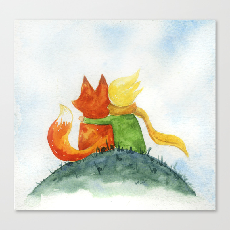 Best Friend Little Prince Canvas Print By Iya Tolstaya Society6
