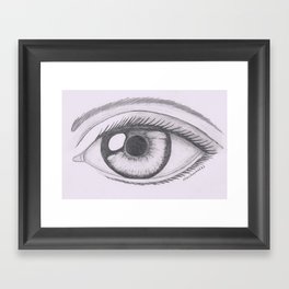 Keep your eyes open and see.... Framed Art Print