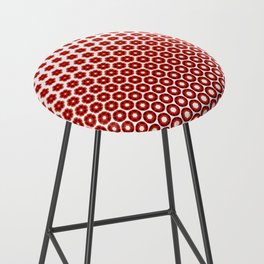 Minimalistic single poppy flight Bar Stool