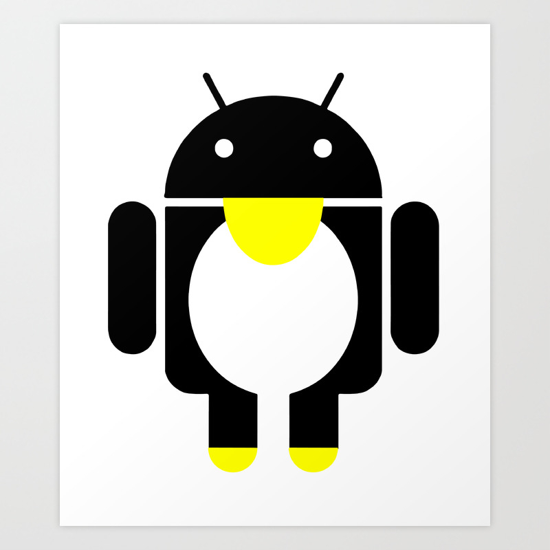 Linux Tux Penguin Android Art Print By Sofiayoushi Society6