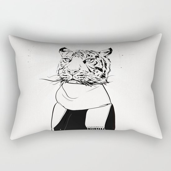 Tigress with scarf Rectangular Pillow