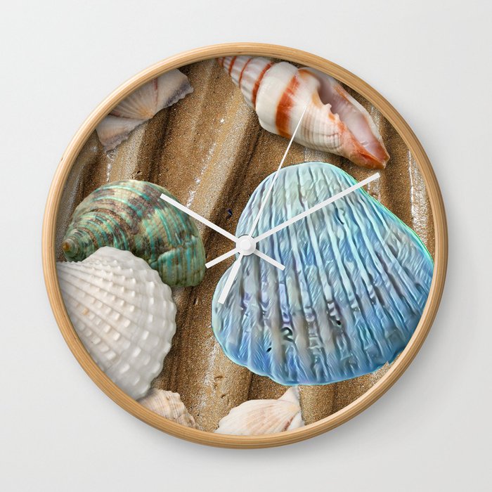 Beach Seashells  Wall Clock
