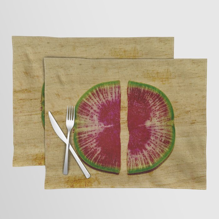 Slice of Watermelon Radish Placemat