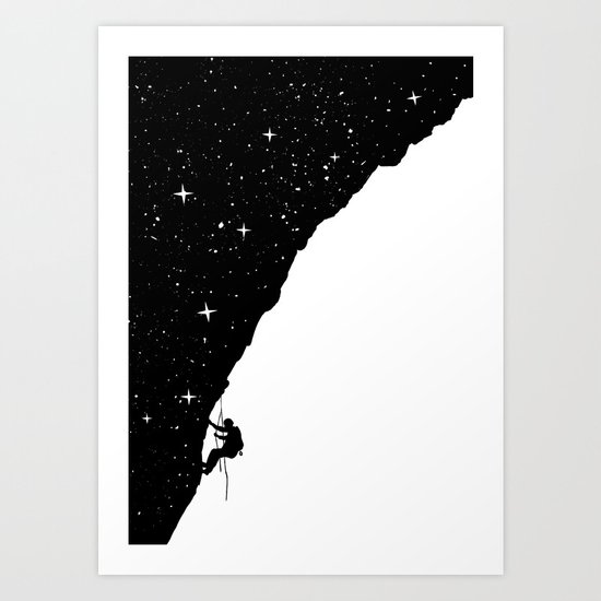 night climbing Art Print
