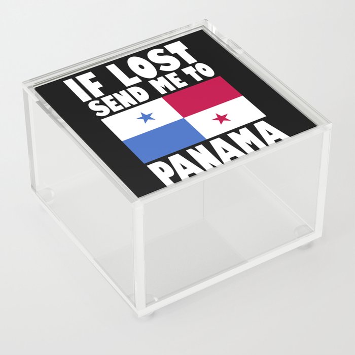 Panama Flag Saying Acrylic Box