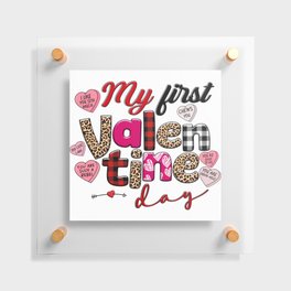 My First Valentine's Day Floating Acrylic Print