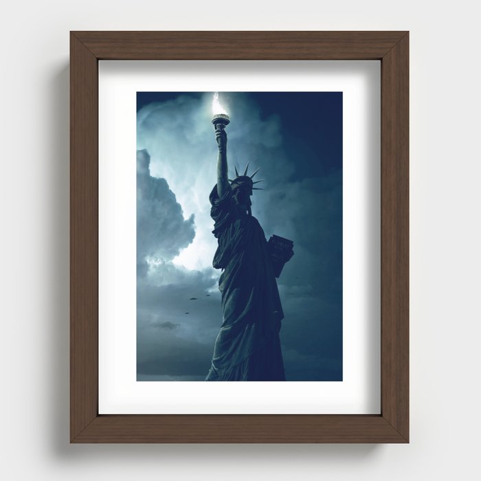 Statue of Liberty 2056 Recessed Framed Print