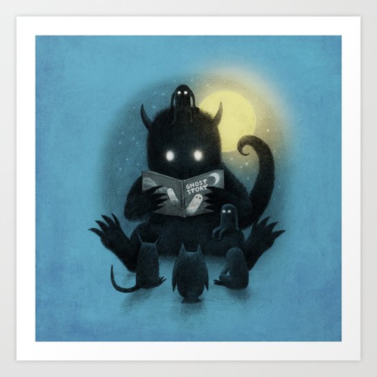 Story Time Art Print