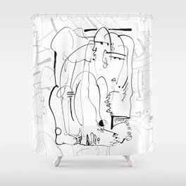 Abstract Emotions Shower Curtains Society6