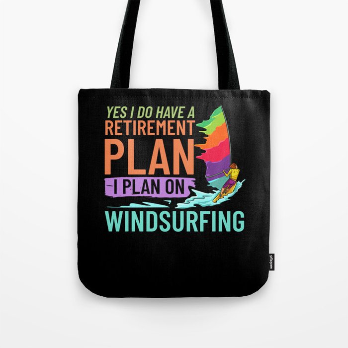 Windsurfing Board Sail Paddle Windsurfer Tote Bag