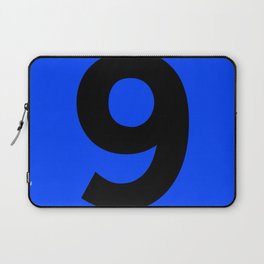 Number 9 (Black & Blue) Laptop Sleeve