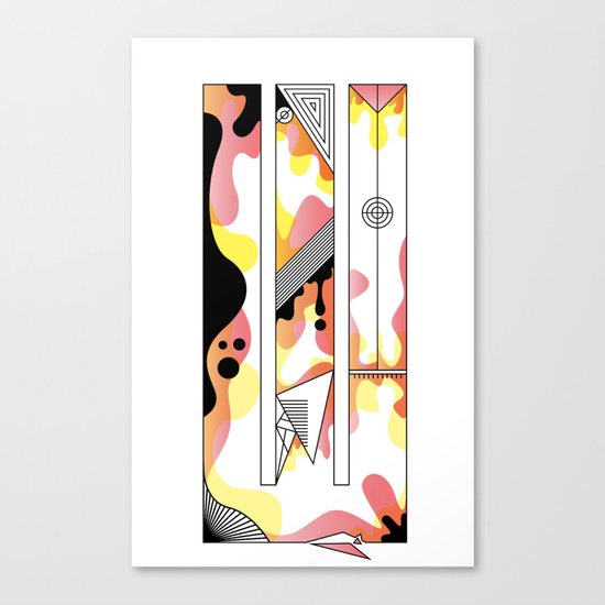 w typo Canvas Print