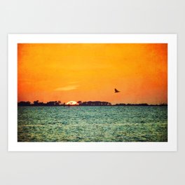 Island Sunset Art Print
