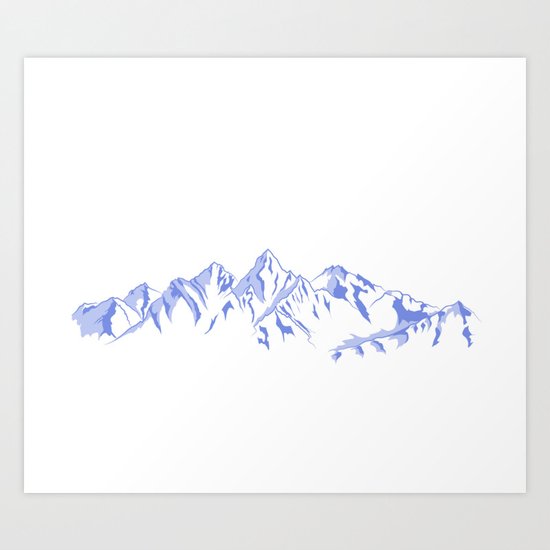 Mountains Art Print
