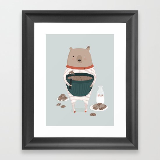 Maxwell's Midnight Snack Framed Art Print
