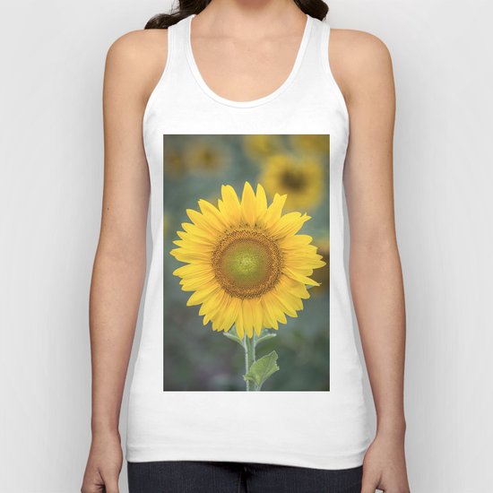 Tournesol jaune Unisex Tank Top