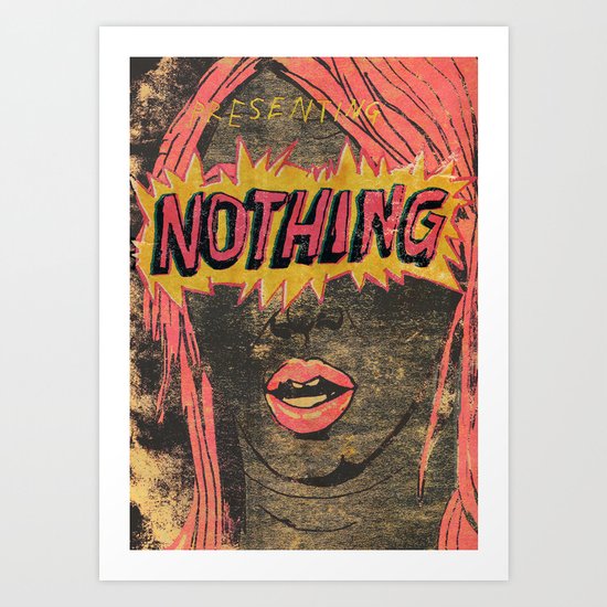 Presenting NOTHING Art Print