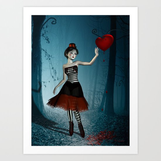 Bleeding heart Art Print