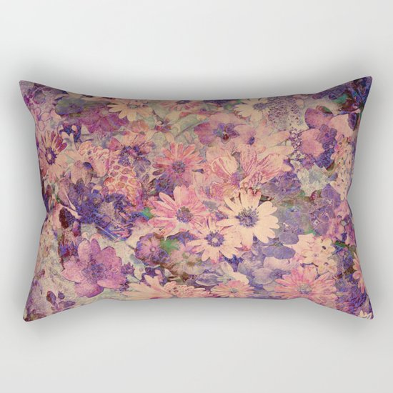 Floral Flood Rectangular Pillow